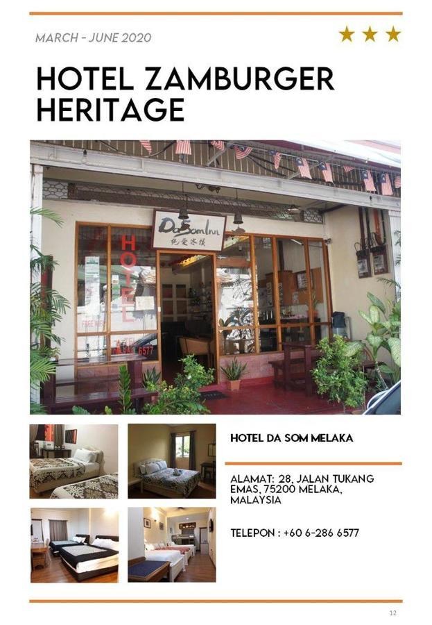 Hotel Zamburger Heritage Melaka المظهر الخارجي الصورة